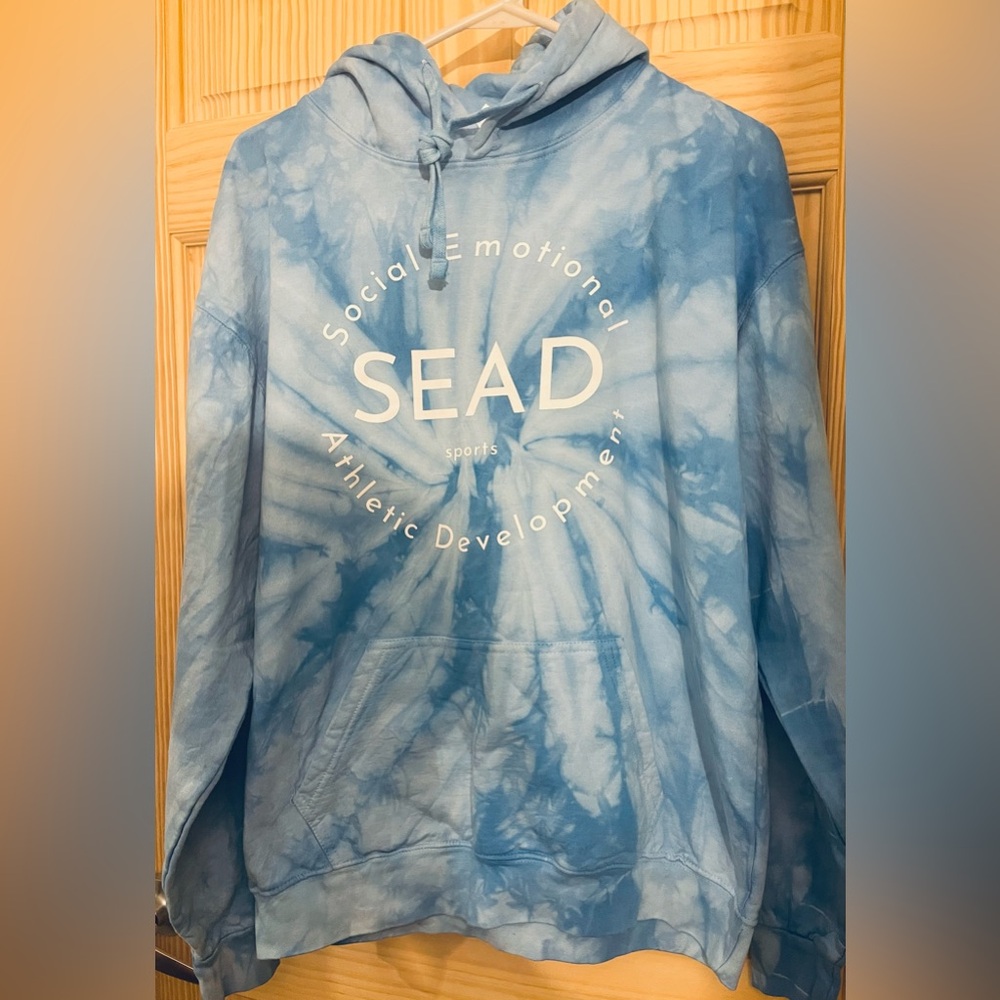 colortone Blue Tie-Dye SEAD Hoodie - Picture 10 of 12